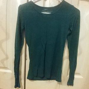 Teal long sleeve tee